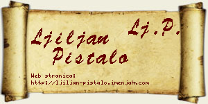 Ljiljan Pištalo vizit kartica
